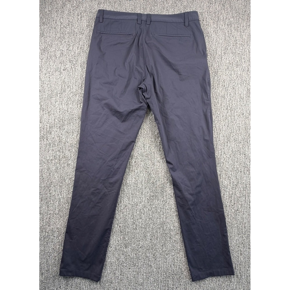 Rhone Commuter Pants Mens 32 Gray Slim Fit Technical Stretch Trousers - Picture 4 of 8